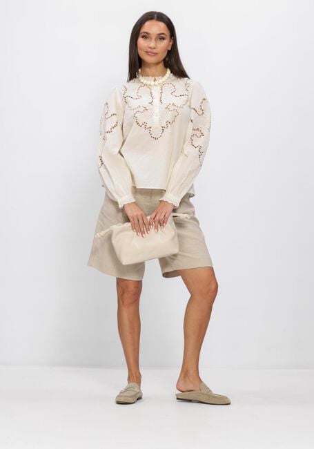 SUMMUM TOP EMBROIDERED CAMBRIC Hauts & T-shirts Blanc - large