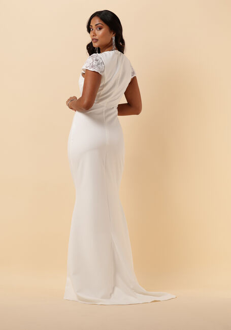 Witte Y.A.S.  YASCHRISTA CS MAXI TRAIN DRESS - large