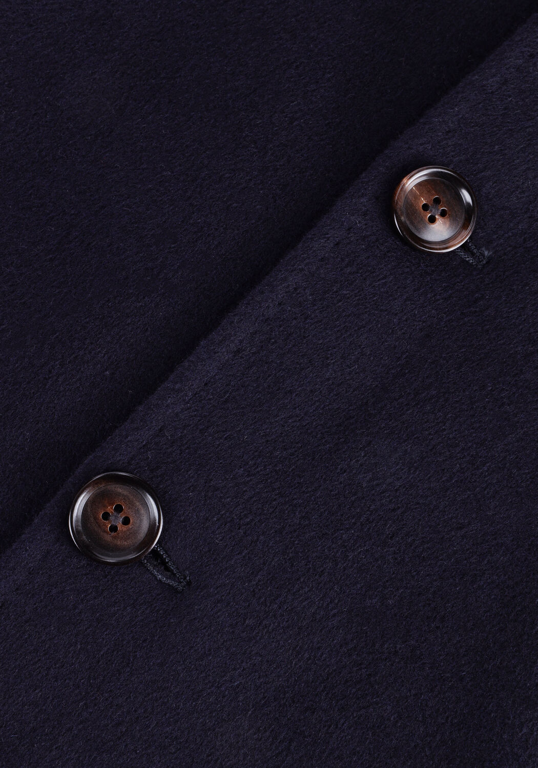 PROFUOMO Manteau OUTERW LONG COAT KNIT NAVY Bleu fonc&eacute; - large