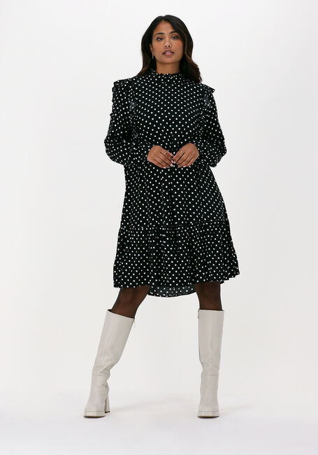 Zwarte Y.A.S. Midi jurk YASDUBLIN LS DRESS - large