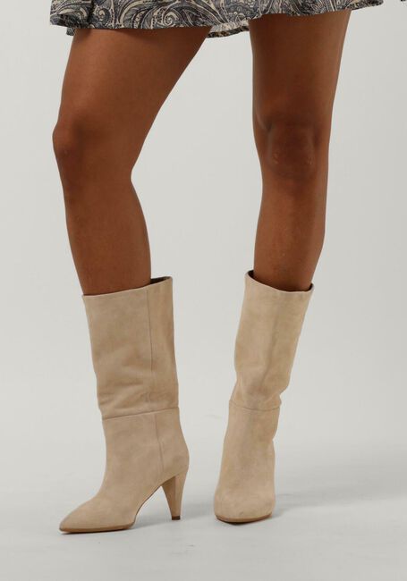 Beige NOTRE-V Enkellaarsjes 25188 - large