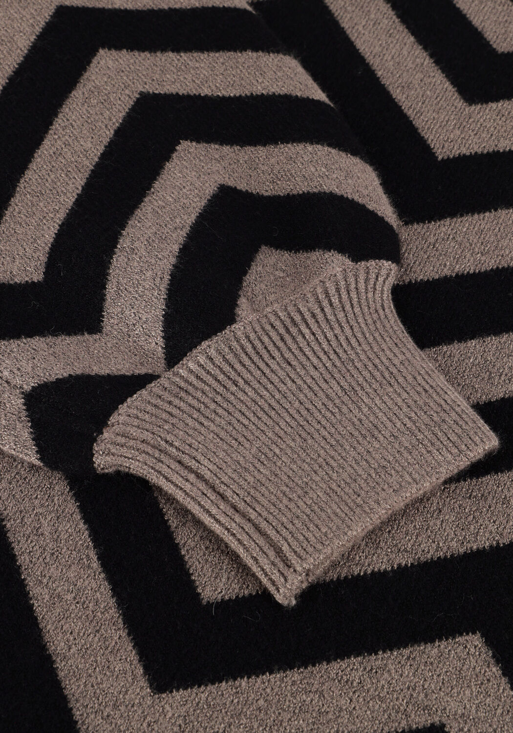 Bruine OBJECT Trui OBJRAY L/S KNIT ROLLNECK - large