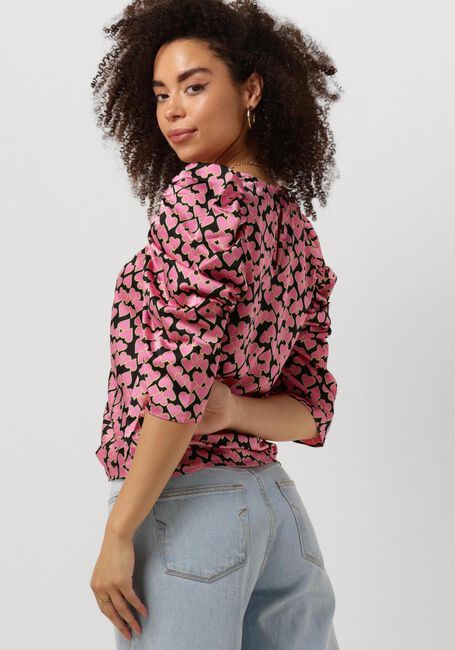 CO'COUTURE FLASHY HEART DRAPE BLOUSE Blouses en rose - large