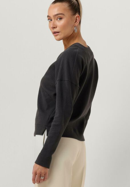 VANILIA Haut V-NECK CUTOUT TEXTURE TOP en gris - large