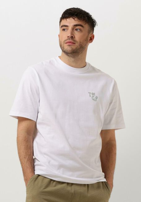 Witte THE GOODPEOPLE T-shirt TEX - large