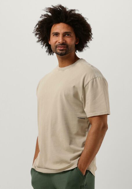Zand PUREWHITE T-shirt TSHIRT WITH SMALL FRONT LOGO AT SIDE AND BIG BACK PRINT - large