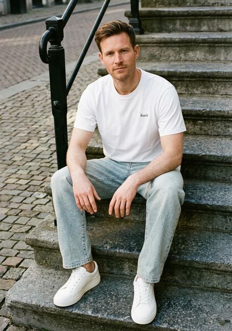 Witte FOR&Eacute;T T-shirt OAK T-SHIRT - large