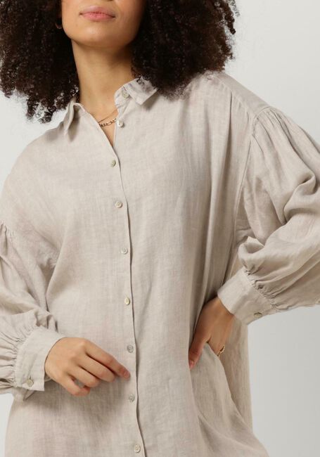 BY-BAR Robe midi SARAH LINEN LONG DRESS Blanc - large