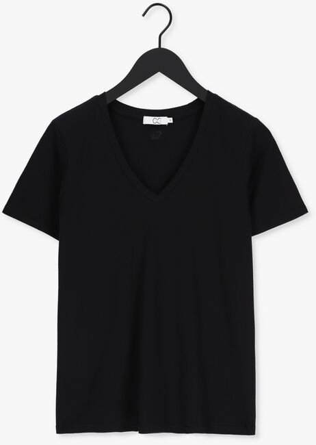 CC HEART T-shirt ORGANIC COTTON V-NECK TSHIRT en noir - large
