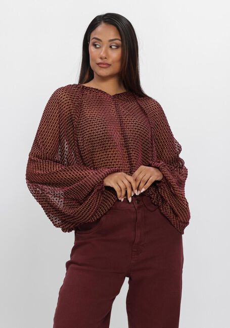 Bordeaux NUKUS  ALICIA BLOUSE PATTERN - large