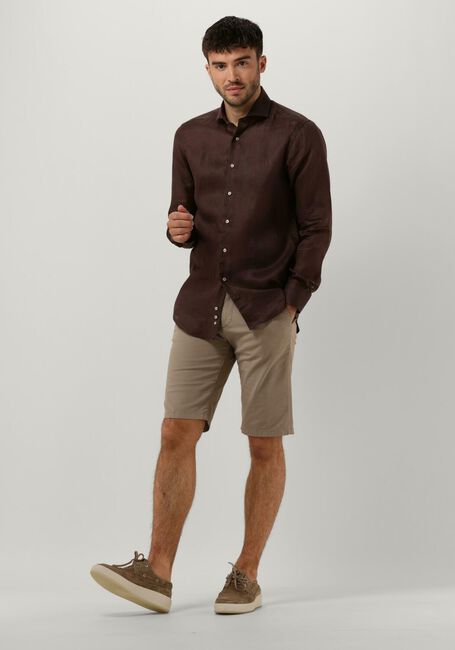 PORTO MILANO Chemise classique LAGOS en marron - large