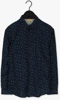 Donkerblauwe SCOTCH & SODA Casual overhemd SLIM FIT PRINTED POPLIN SHIRT