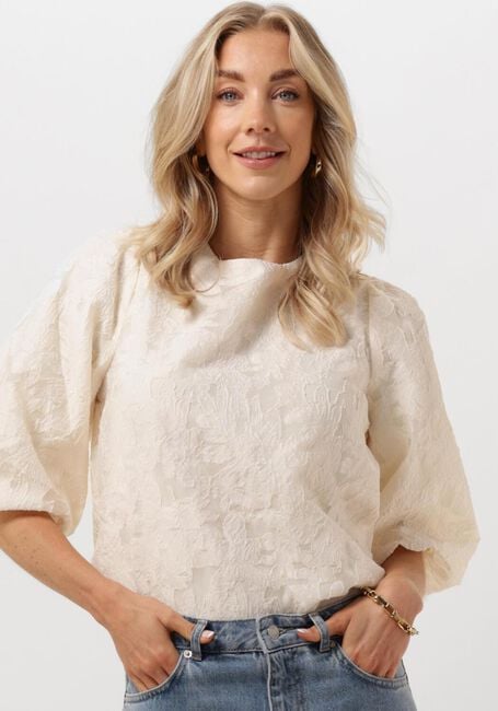 NEO NOIR Haut LORRAINE BROCADE BLOUSE Écru - large