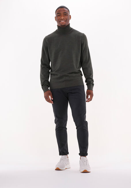 SELECTED HOMME Col roulé TOWN MERINO COOLMAX KNIT ROLL B en vert - large