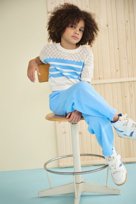 NONO Pull KEYA KNITTED SWEATER en bleu - large