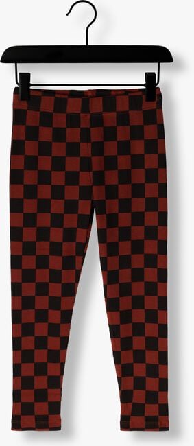 Rode DAILY BRAT Joggingbroek CHEERY CHECKED PANTS BROWN - large