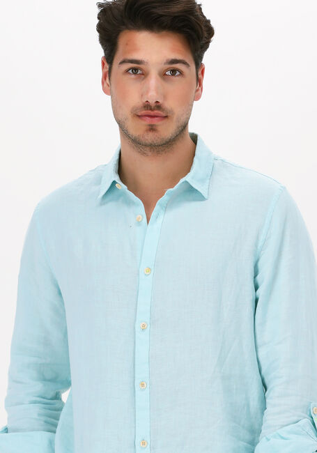 SCOTCH & SODA Chemise décontracté REGULAR FIT GARMENT-DYED LINEN SHIRT Bleu clair - large