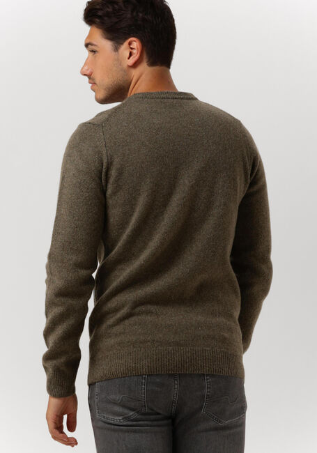 Donkergroene PROFUOMO Trui PULLOVER HEAVY CREWNECK - large