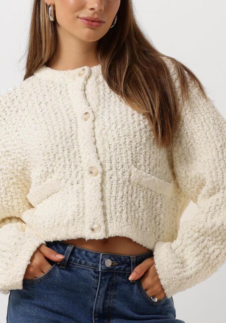 EDITED Gilet IDA CARDIGAN en blanc - large