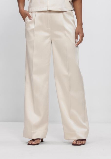 SECOND FEMALE Pantalon large PERLLA TROUSERS en beige - large