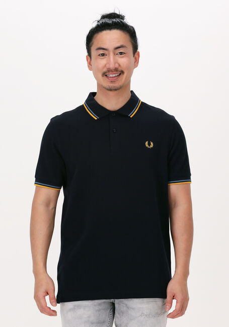 Tom Audreath Beleefd Achterhouden Donkerblauwe FRED PERRY Polo TWIN TIPPED FRED PERRY SHIRT | Omoda