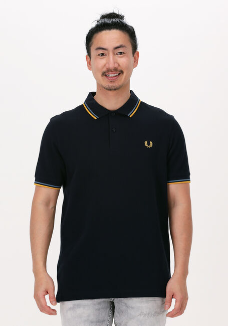 FRED PERRY Polo TWIN TIPPED FRED PERRY SHIRT Bleu foncé - large