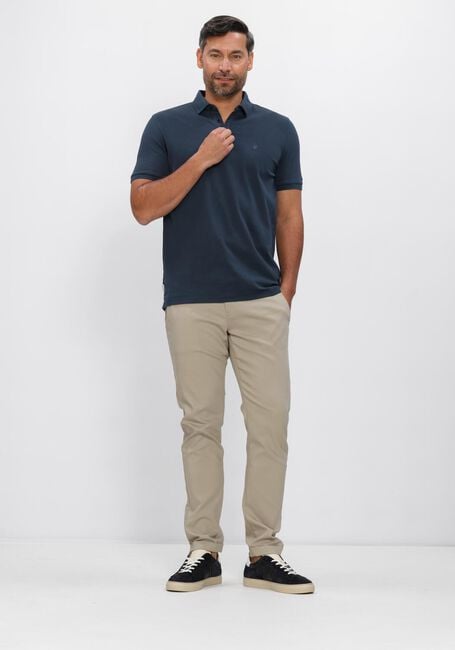 Donkerblauwe CAST IRON Polo SLIM FIT FINE PIQUE ESSENTIAL - large
