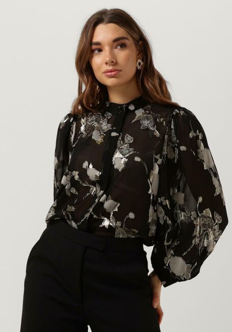Zwarte LEVETE ROOM  LR-VIVA 2 SHIRT - large