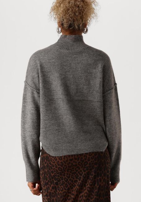 Grijze Y.A.S. Trui YASBALIS LS HIGH NECK KNIT - large