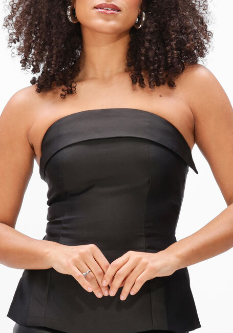 Zwarte NEO NOIR Top TALEEN DULL SATEEN TOP - large