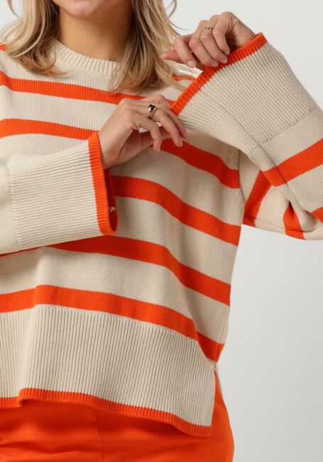 MODSTRÖM Pull CORBINMD STRIPE O-NECK Sable - large