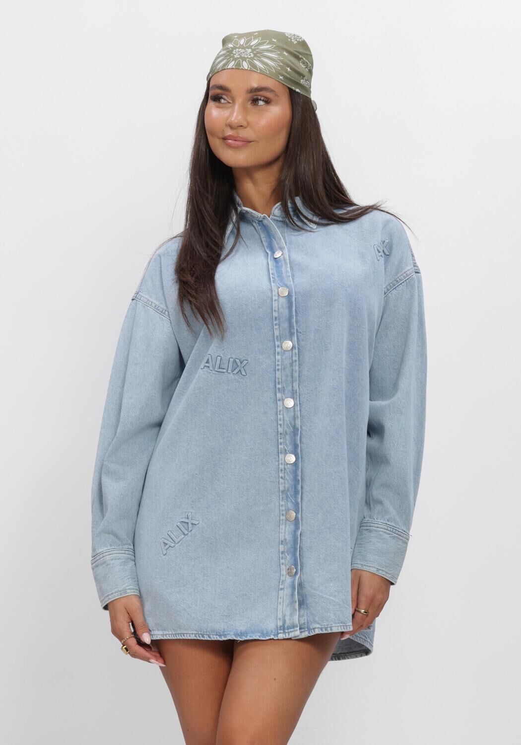 ALIX THE LABEL LADIES WOVEN ALIX DENIM BLOUSE Blouses Bleu clair - large