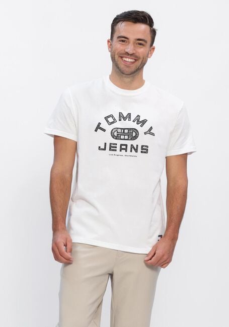 Witte TOMMY JEANS T-shirt TJM REG TJ GYM SS TEE EXT - large