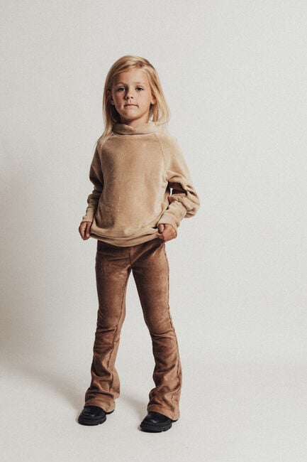 Taupe BAJE STUDIO Flared broek YATE - large