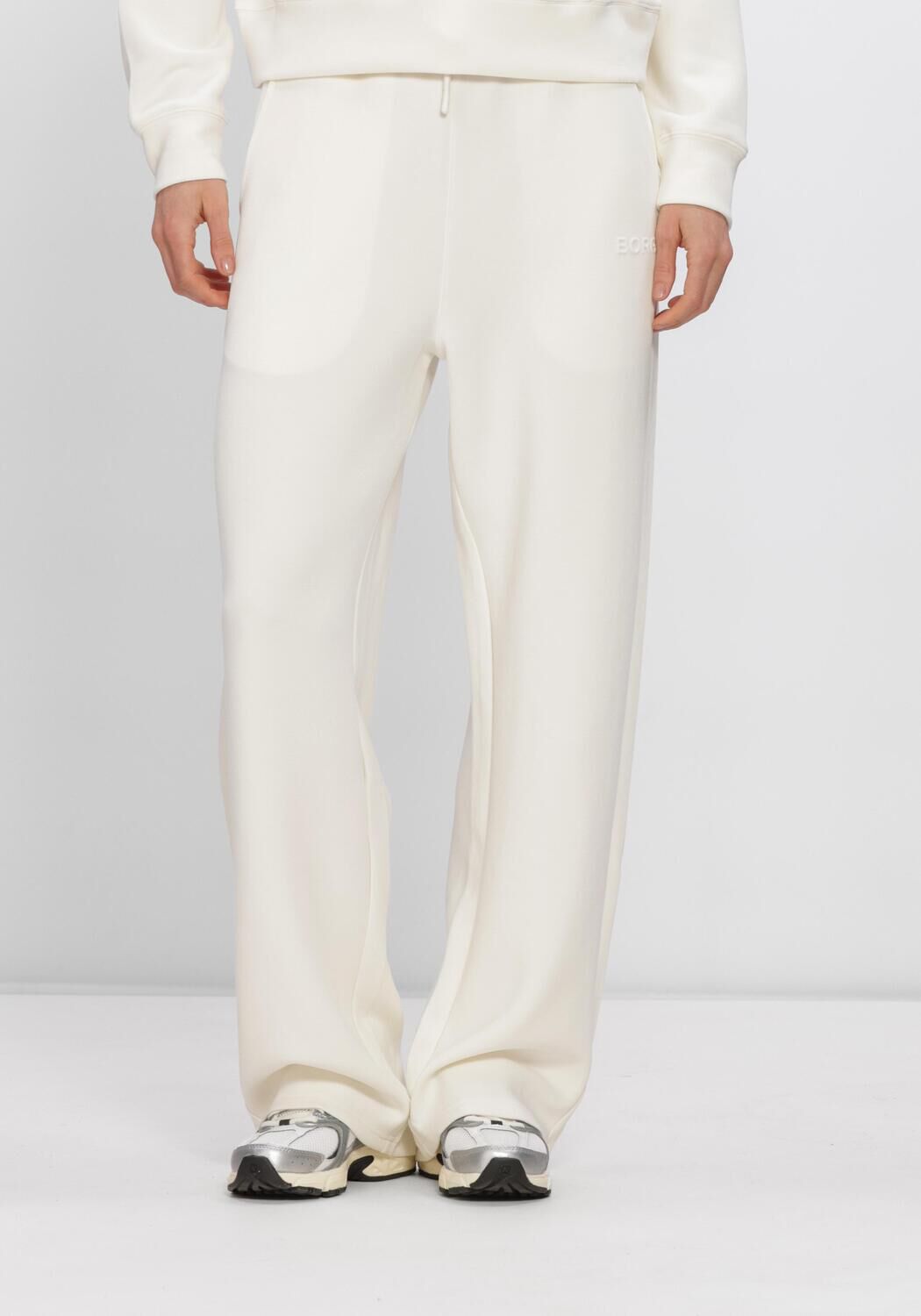 Gebroken wit BJORN BORG Broeken/jumpsuits STUDIO SOFT SWEATPANTS - large