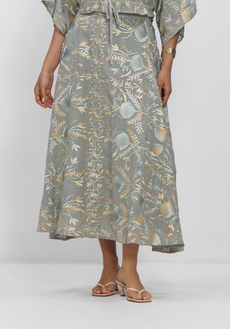 GREEK ARCHAIC KORI Jupe maxi S26K-4052014 Gris clair - large