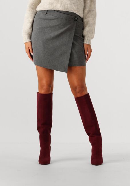 GESTUZ Mini-jupe GZPAULA MELANGE MW WRAP SKIRT en gris - large