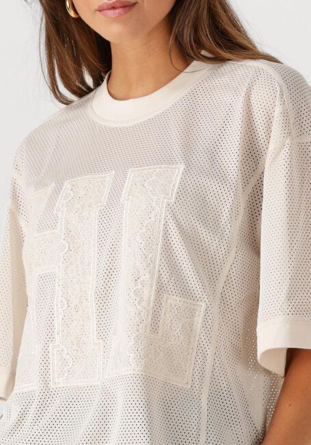 HAUTE L'AMITIÉ Haut DRIFT HL LACE TEE Blanc - large