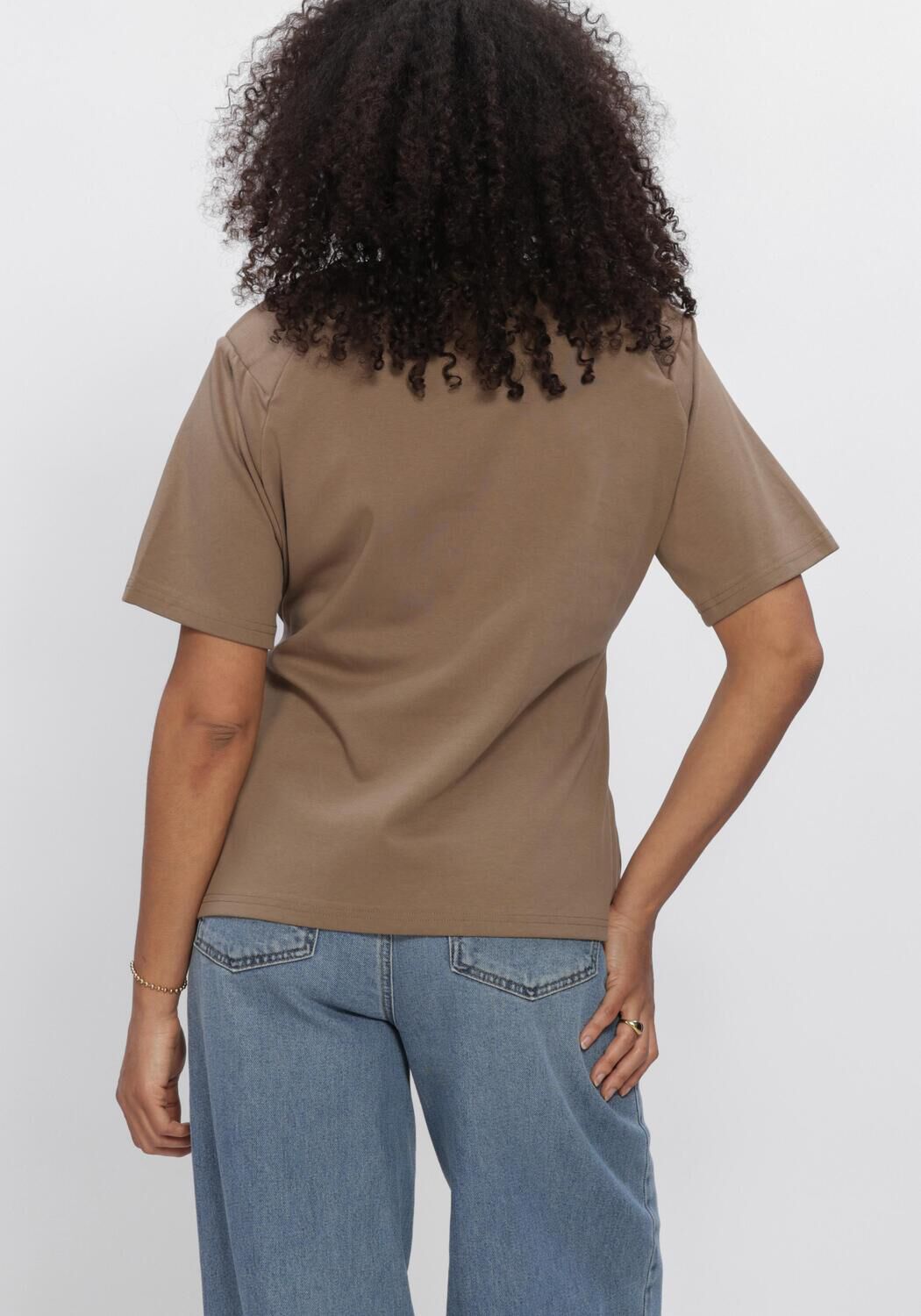 MY ESSENTIAL WARDROBE MWAPIR BELT TEE Hauts & T-shirts en marron - large