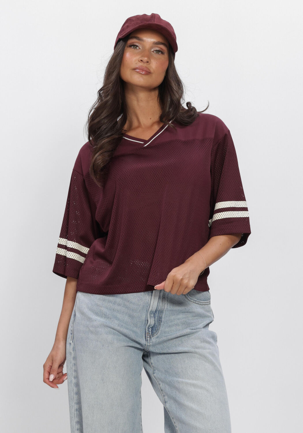 CATWALK JUNKIE FOOTBALL JERSEY Hauts & T-shirts en rouge - large