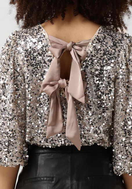 Gouden NEO NOIR  LORRAINE SEQUINS BLOUSE - large