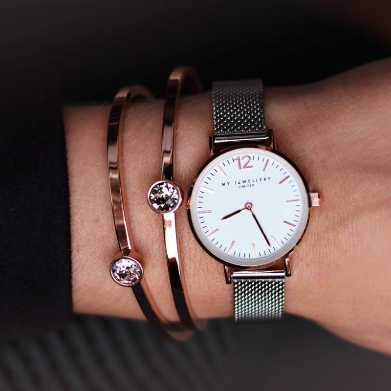 MY JEWELLERY Montre SMALL BICOLOR WATCH en argent - large