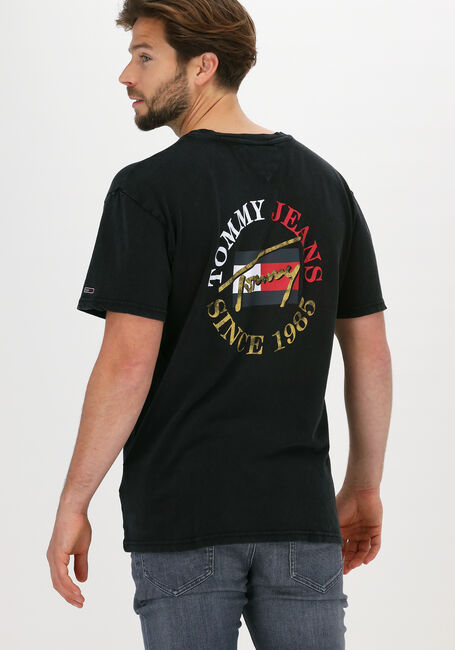 TOMMY JEANS T-shirt TJM SS VINTAGE CIRCULAR TEE en noir - large