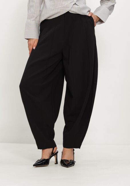 Zwarte Y.A.S. Wijde broek YASBAY HW BARREL BALLOON PANT - large