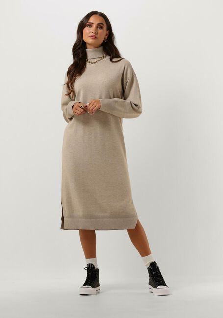 Beige MSCH COPENHAGEN Midi jurk MSCHODANNA RACHELLE R DRESS - large