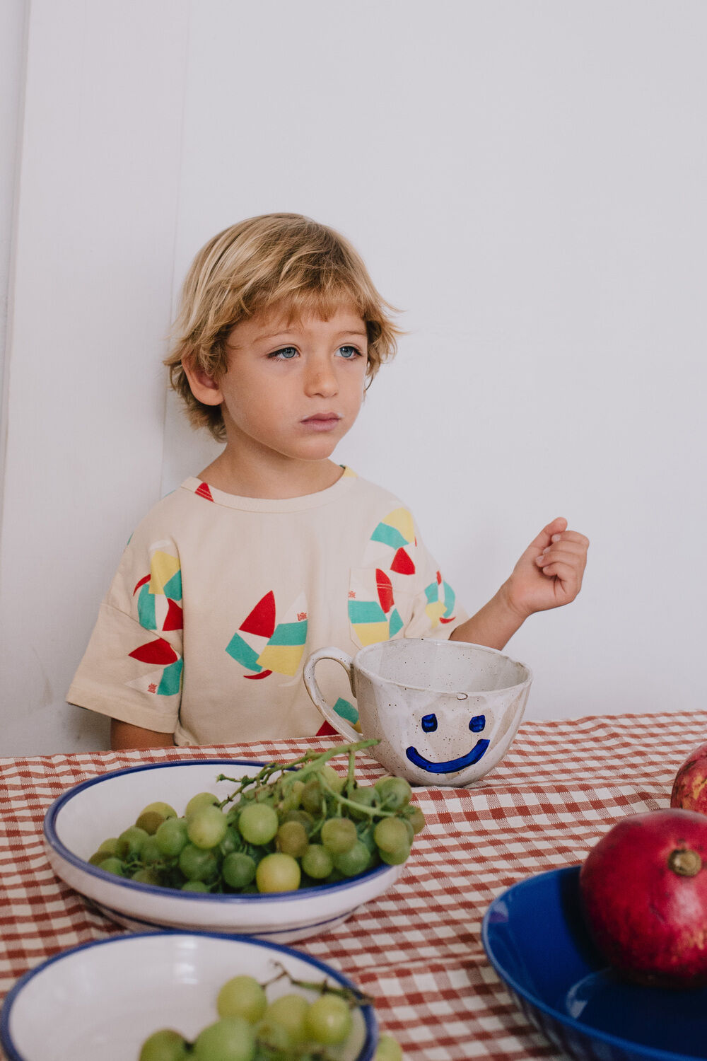 Ecru L&Ouml;TIEKIDS T-shirt S25-209-22 - large