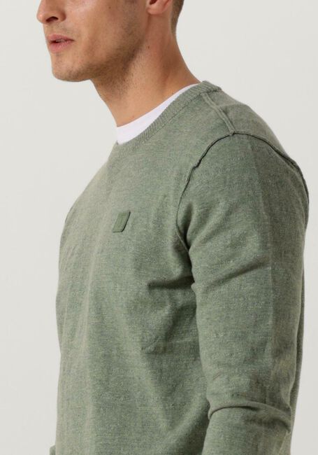 BUTCHER OF BLUE Pull LT CLIFDEN CREW en vert - large