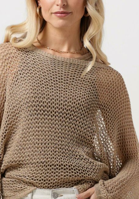 RESORT FINEST Pull CROCHET SWEATER en beige - large