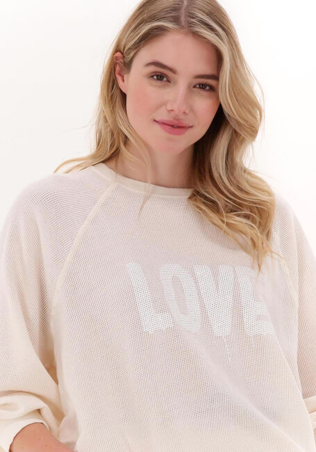 10DAYS Chandail SQUARE MESH SWEATER &Eacute;cru - large