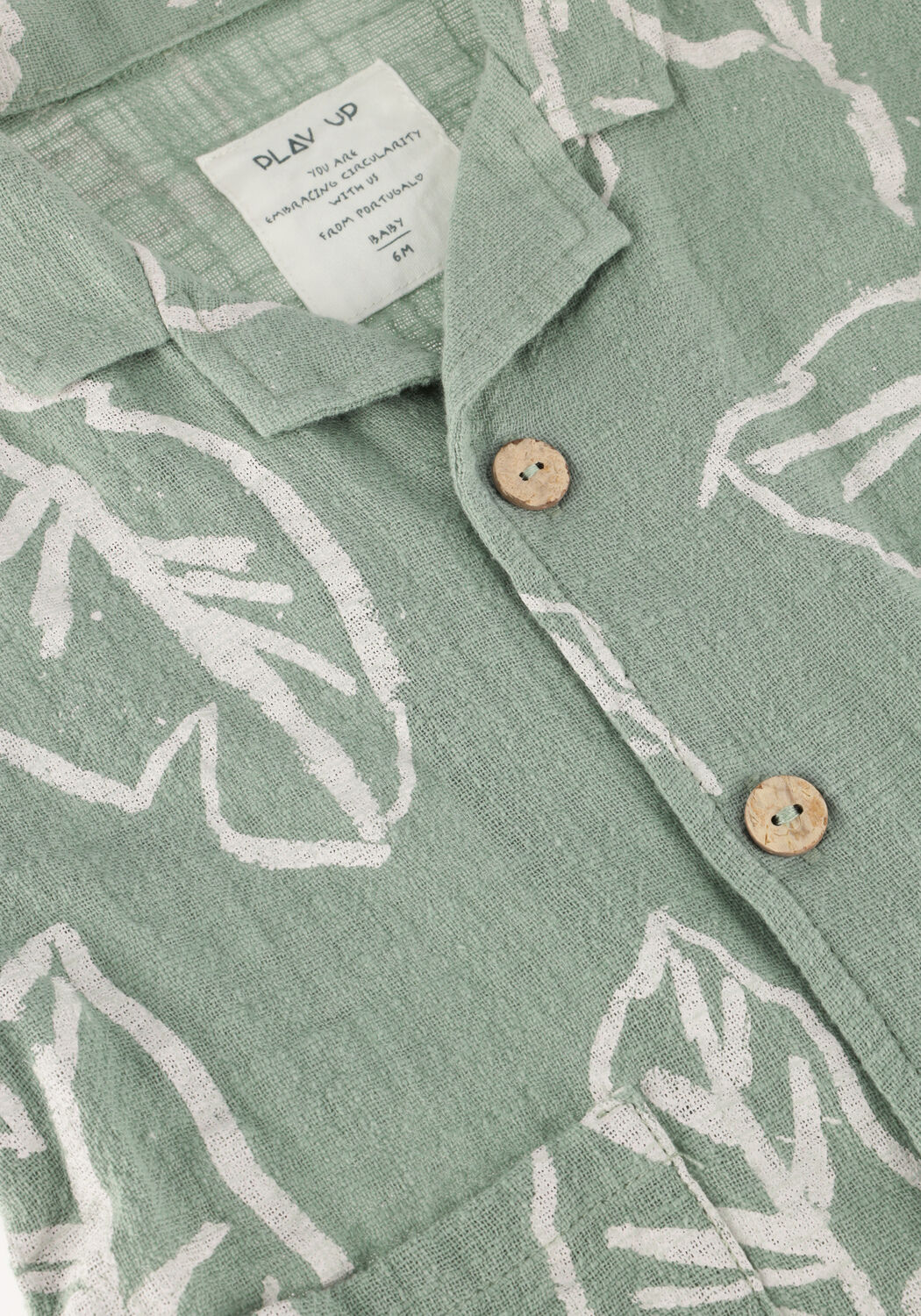 Groene PLAY UP  PRINTED WOVEN SHIRT 1 - large